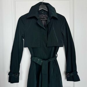 Gorgeous Zara Trench Coat Emerald Green